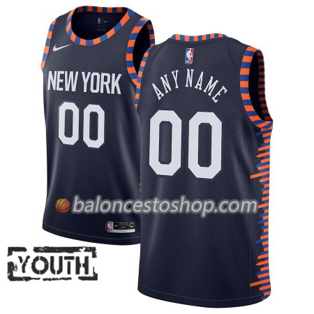 Camiseta Niños NBA New York Knicks Personalizadas 2018-19 Nike City Edition Navy Swingman Camiseta Niños NBA New York Knicks Personalizadas 2018-19 Nike City Edition Navy Swingman